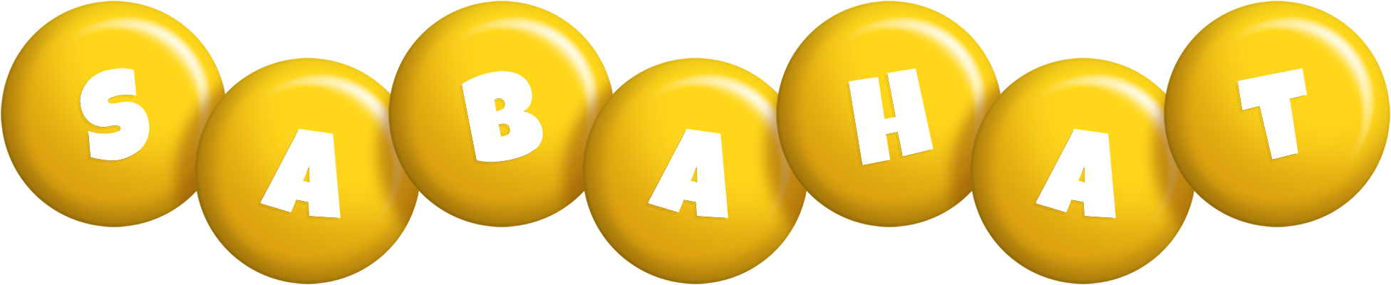 Sabahat candy-yellow logo