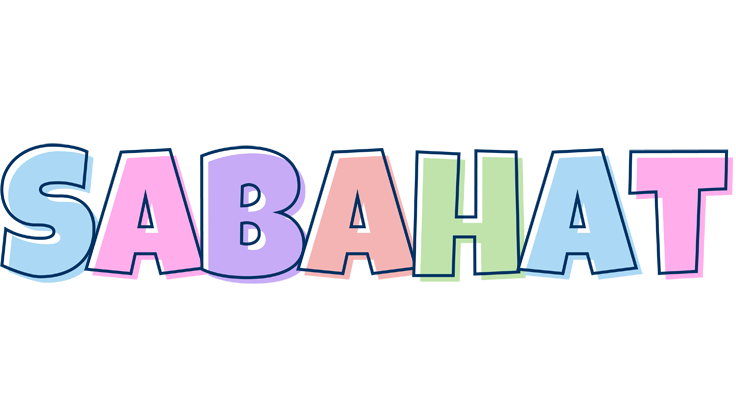 Sabahat pastel logo