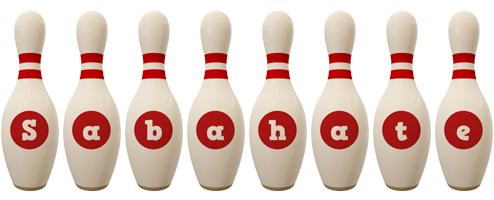 Sabahate bowling-pin logo