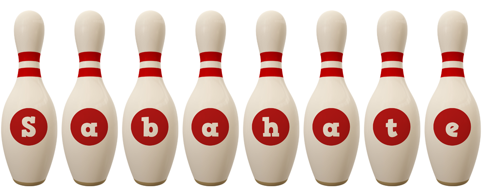 Sabahate bowling-pin logo