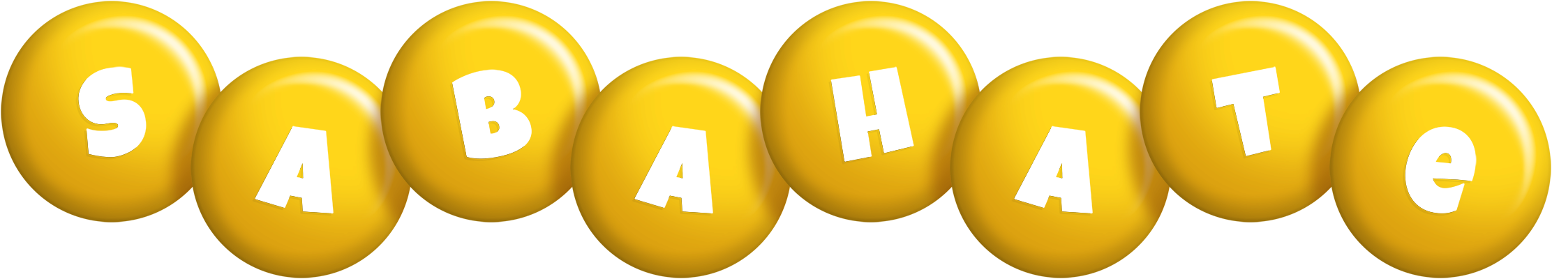 Sabahate candy-yellow logo