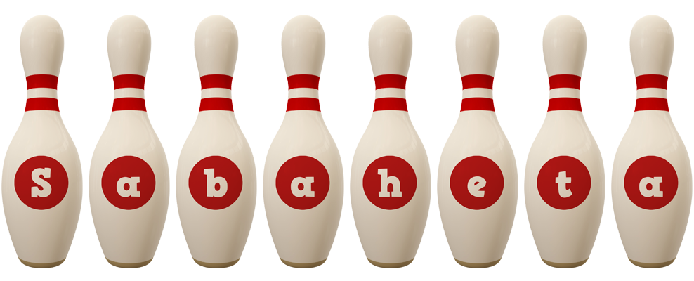 Sabaheta bowling-pin logo
