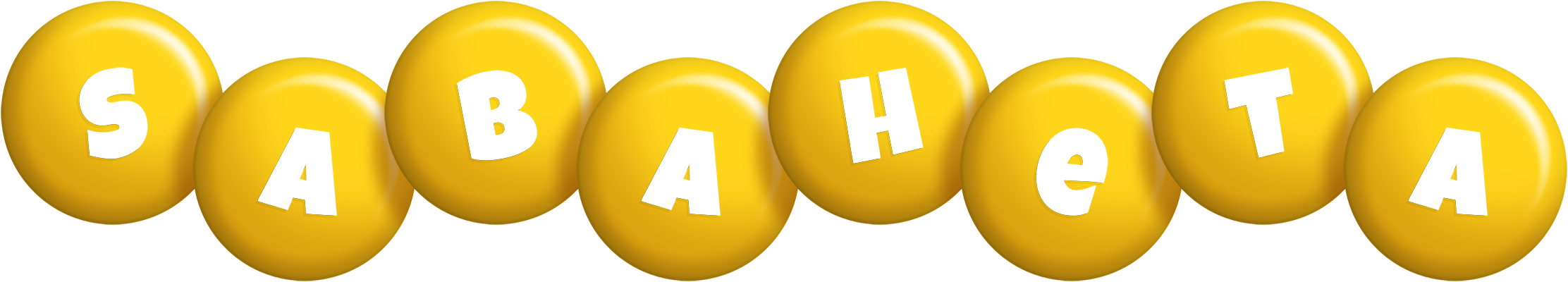 Sabaheta candy-yellow logo