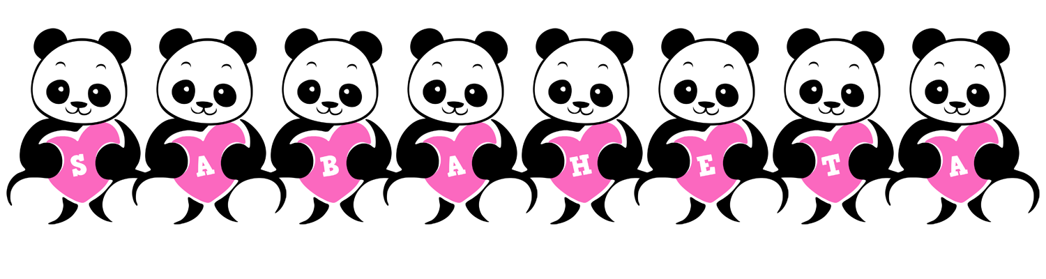 Sabaheta love-panda logo