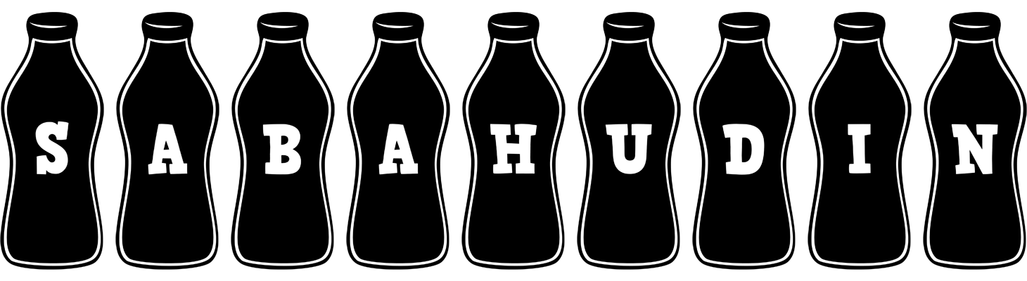 Sabahudin bottle logo