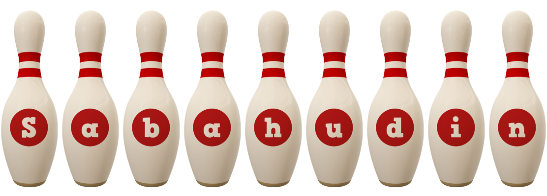 Sabahudin bowling-pin logo