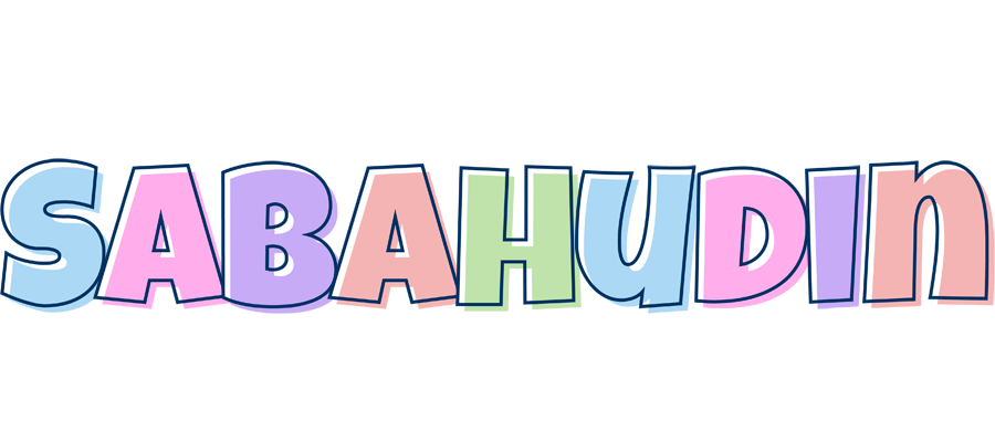 Sabahudin pastel logo