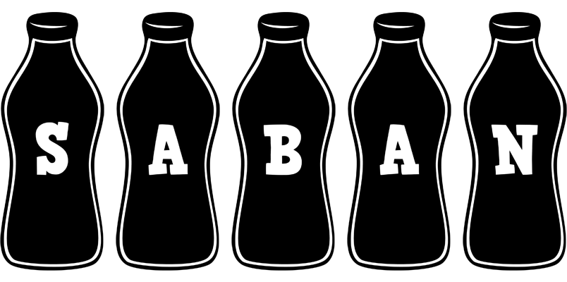 Saban bottle logo