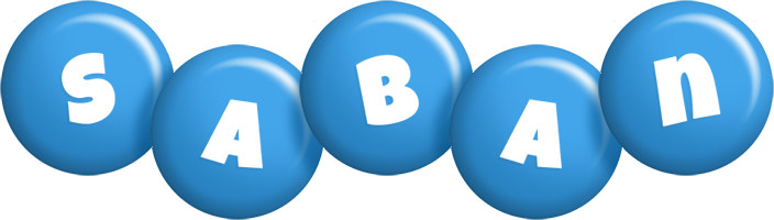 Saban candy-blue logo