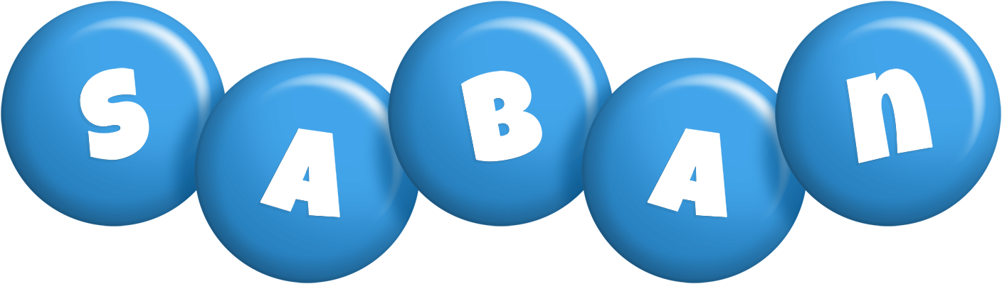 Saban candy-blue logo