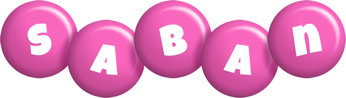 Saban candy-pink logo