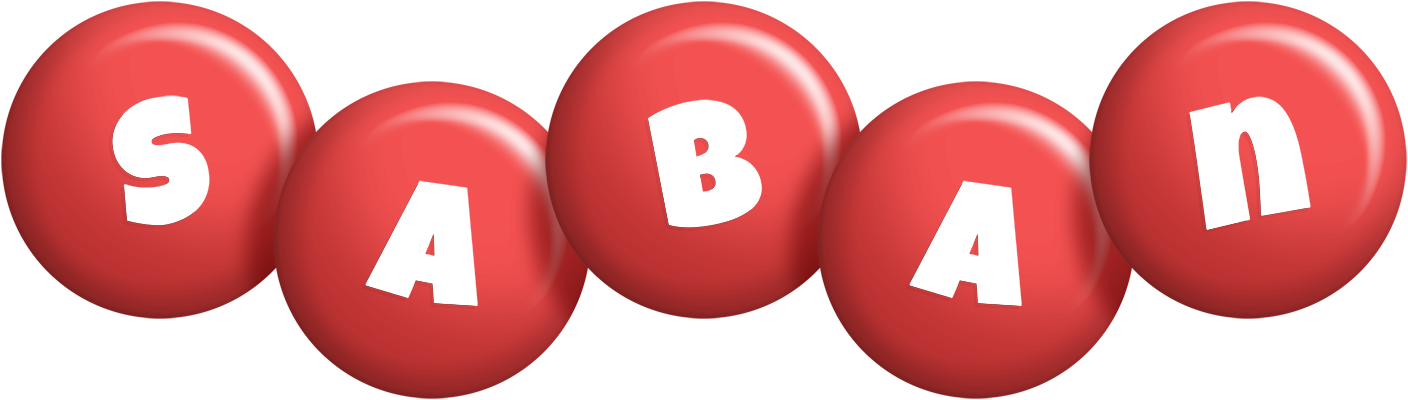 Saban candy-red logo