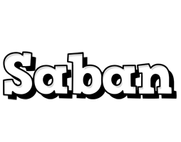Saban snowing logo
