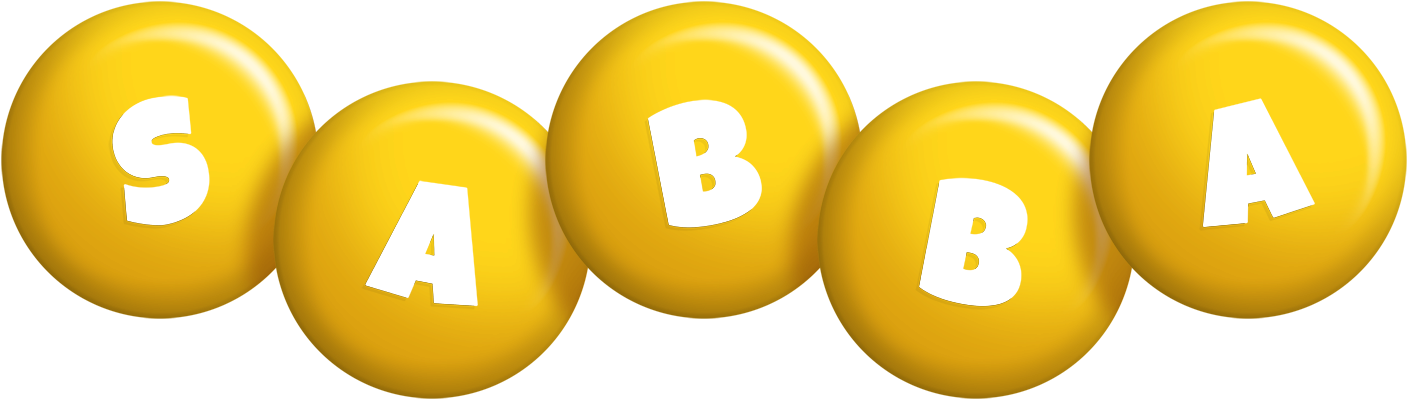 Sabba candy-yellow logo