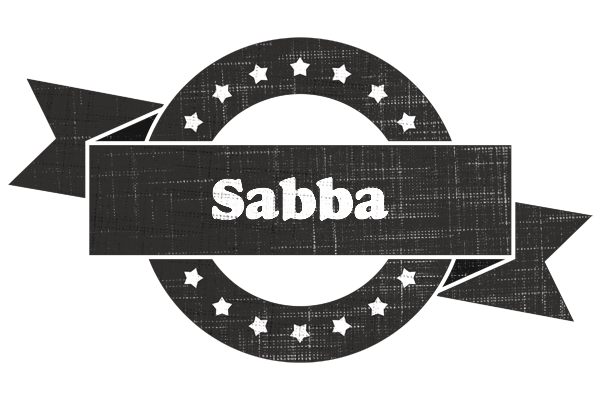 Sabba grunge logo