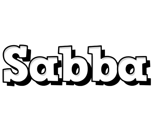 Sabba snowing logo