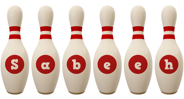 Sabeeh bowling-pin logo