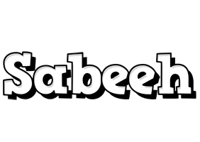 Sabeeh snowing logo
