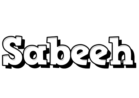 Sabeeh snowing logo