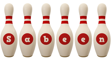 Sabeen bowling-pin logo