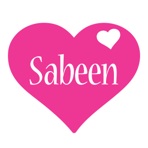 Sabeen love-heart logo