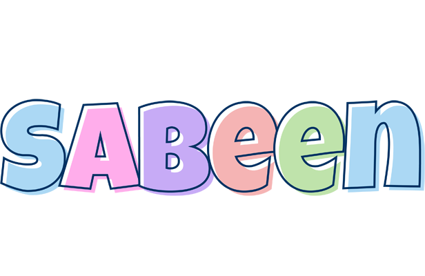 Sabeen pastel logo