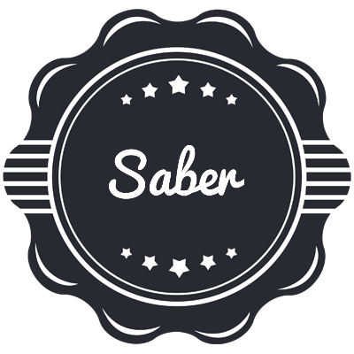 Saber badge logo
