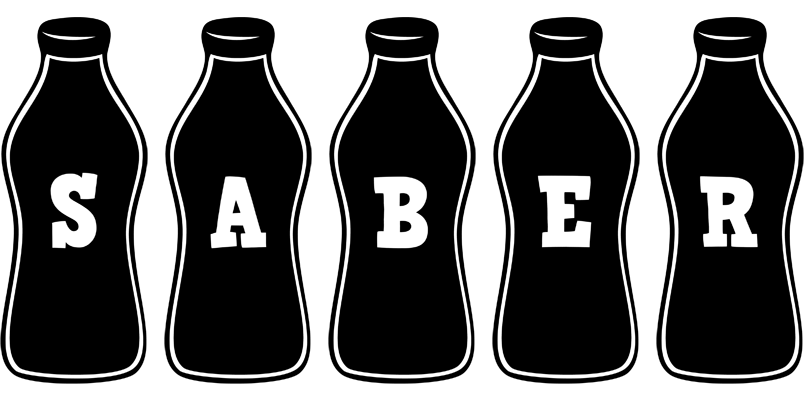 Saber bottle logo