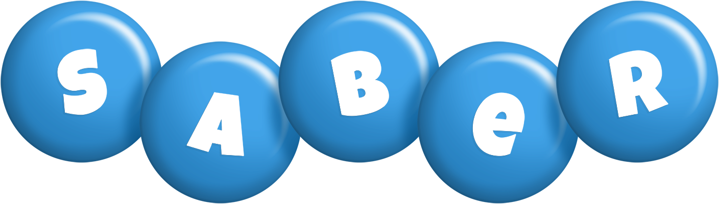 Saber candy-blue logo