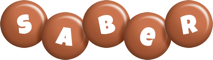 Saber candy-brown logo