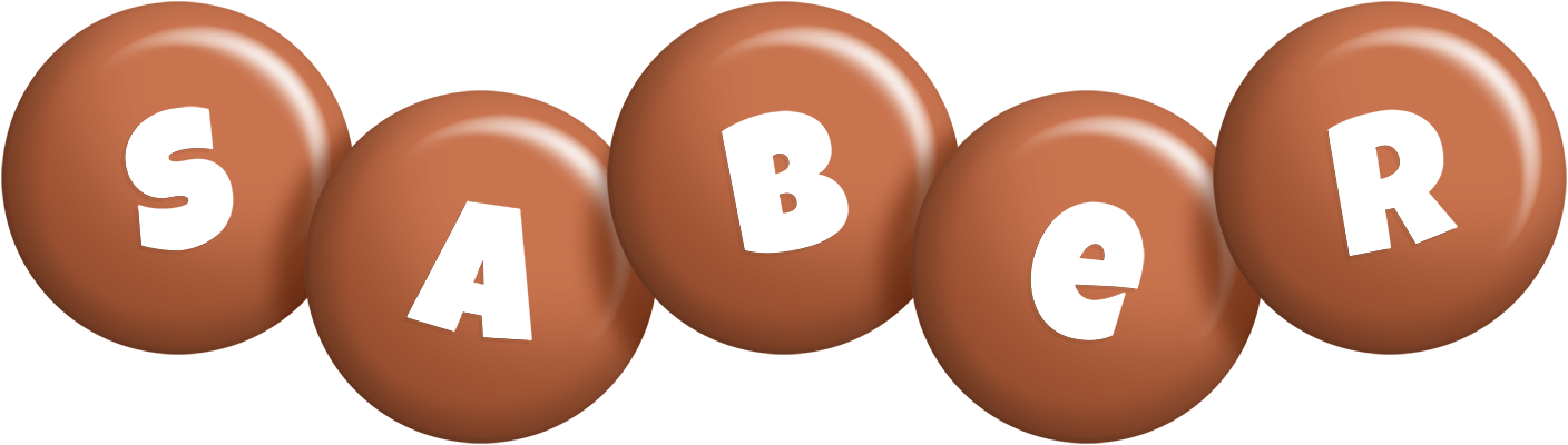 Saber candy-brown logo