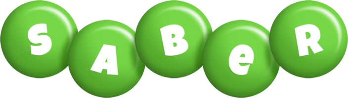 Saber candy-green logo