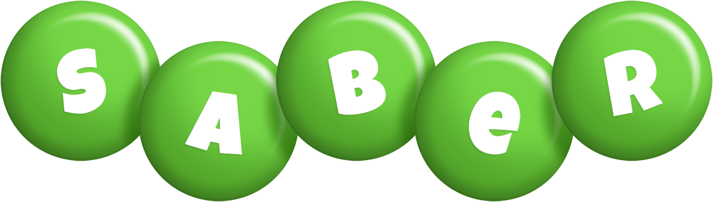 Saber candy-green logo