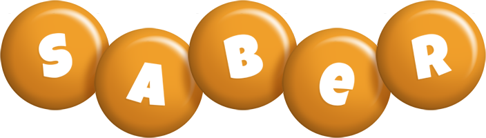 Saber candy-orange logo