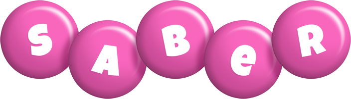 Saber candy-pink logo