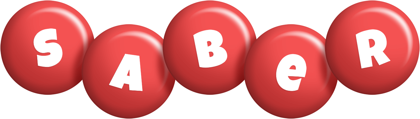Saber candy-red logo