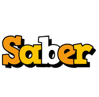 Saber cartoon logo