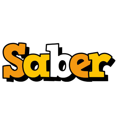 Saber cartoon logo
