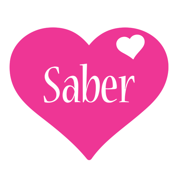 Saber love-heart logo
