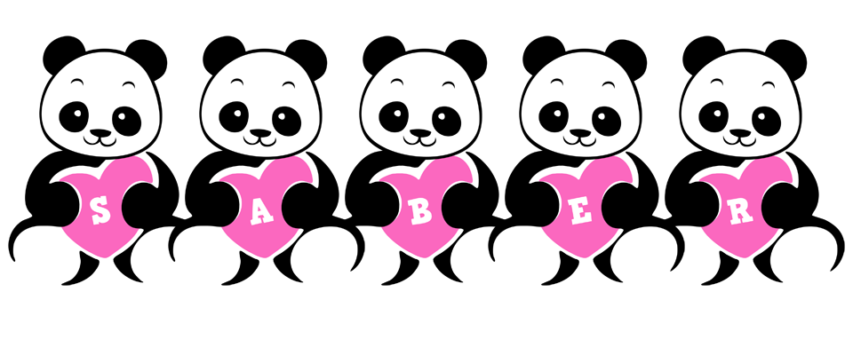 Saber love-panda logo
