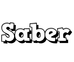 Saber snowing logo
