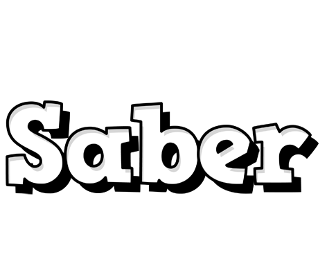 Saber snowing logo