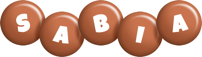 Sabia candy-brown logo