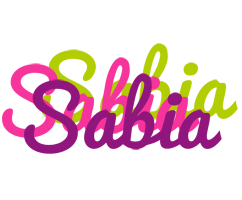 Sabia flowers logo