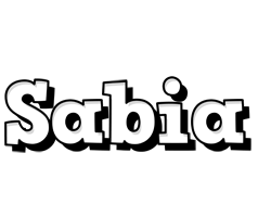 Sabia snowing logo