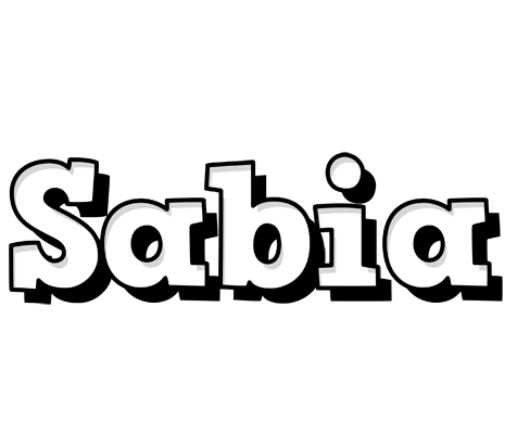 Sabia snowing logo