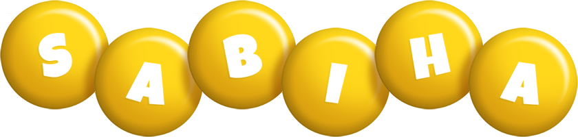 Sabiha candy-yellow logo