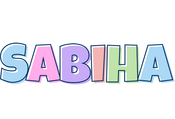 Sabiha pastel logo