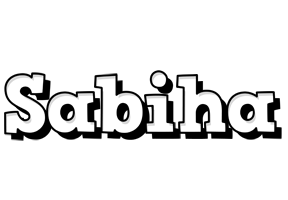 Sabiha snowing logo