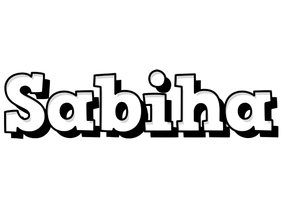 Sabiha snowing logo
